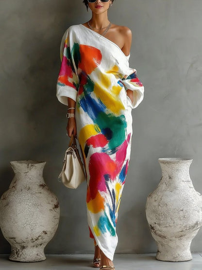 Women's Maxi Dress Elegant, Long Cut