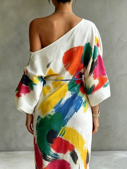 Women's Maxi Dress Elegant, Long Cut
