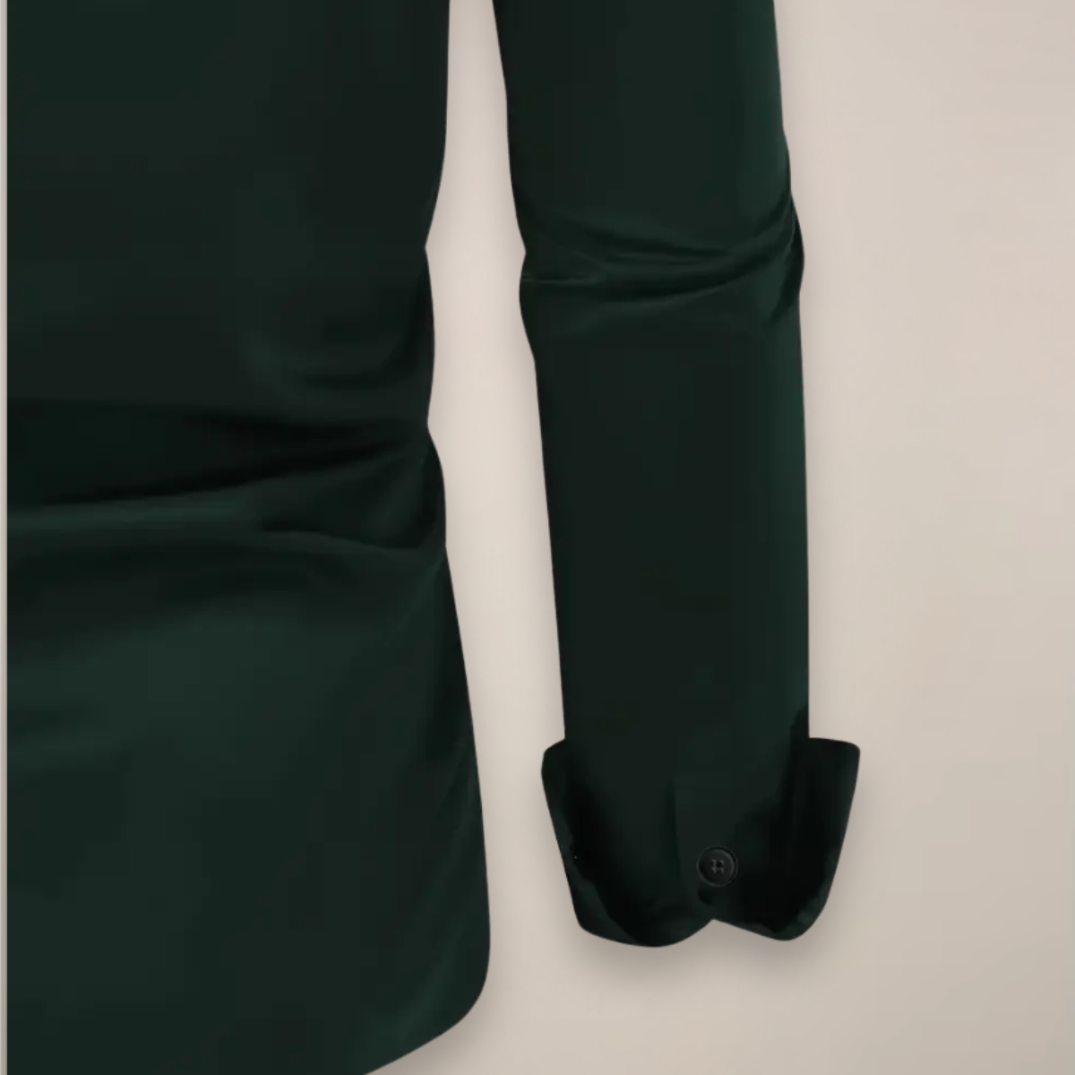 Férfi slim fit hosszú ujjú ing széles gallérral