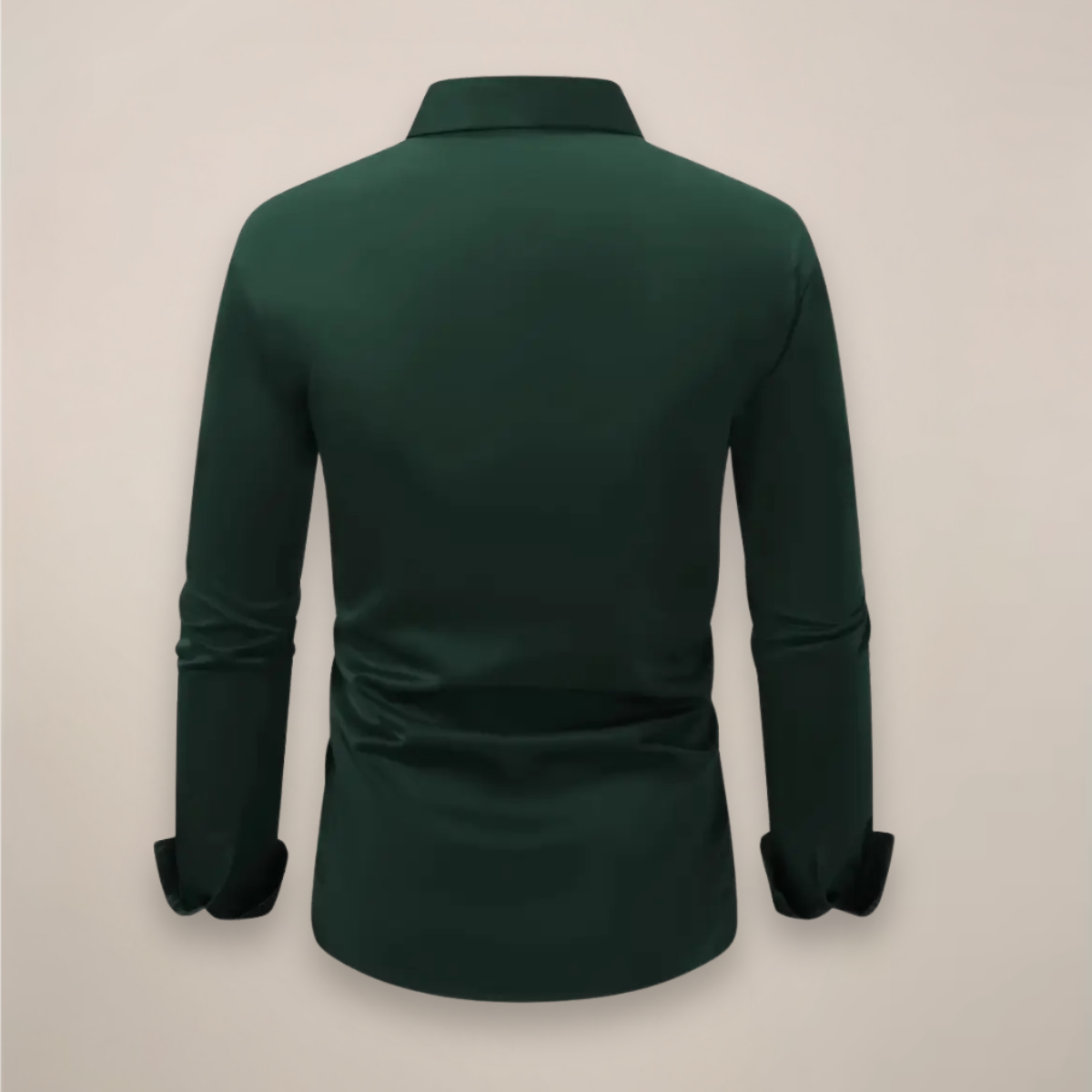 Férfi slim fit hosszú ujjú ing széles gallérral