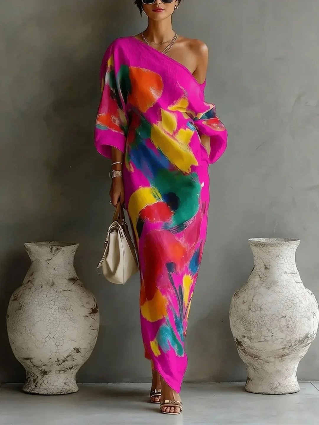Women's Maxi Dress Elegant, Long Cut