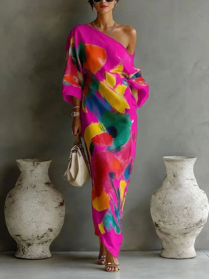 Women's Maxi Dress Elegant, Long Cut