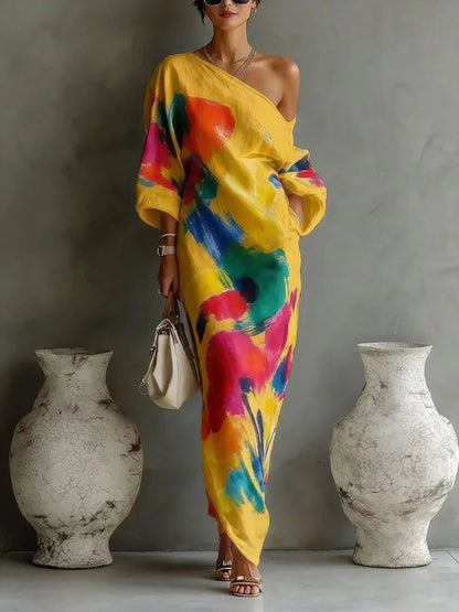 Women's Maxi Dress Elegant, Long Cut