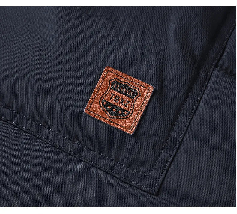 Férfi kapucnis parka dzseki fleece béléssel