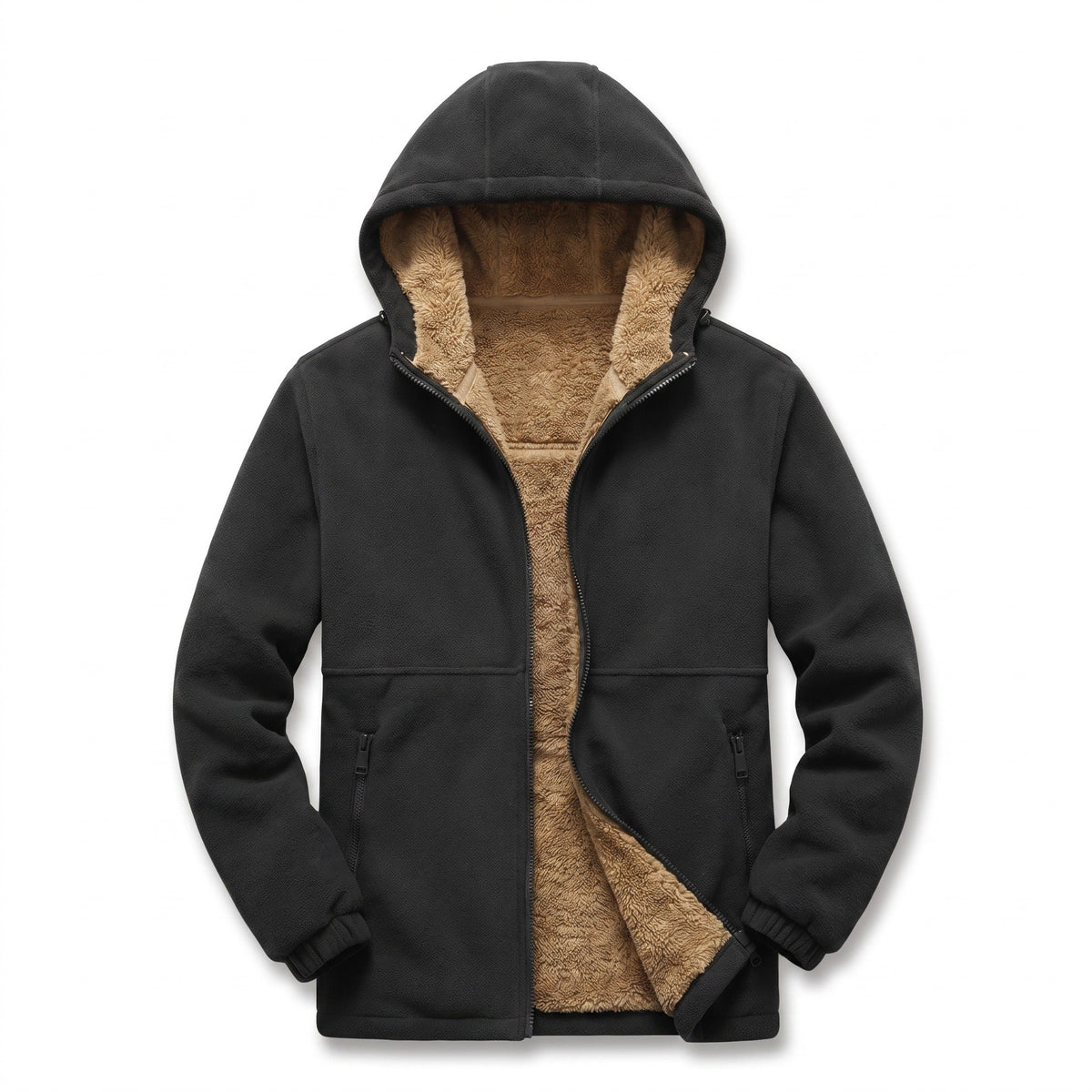 Fleece-béléses Kapucnis Dzseki Férfiaknak