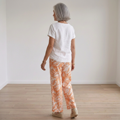 Poppy | Női Magas Dere­kú Viszkóz Nadrág